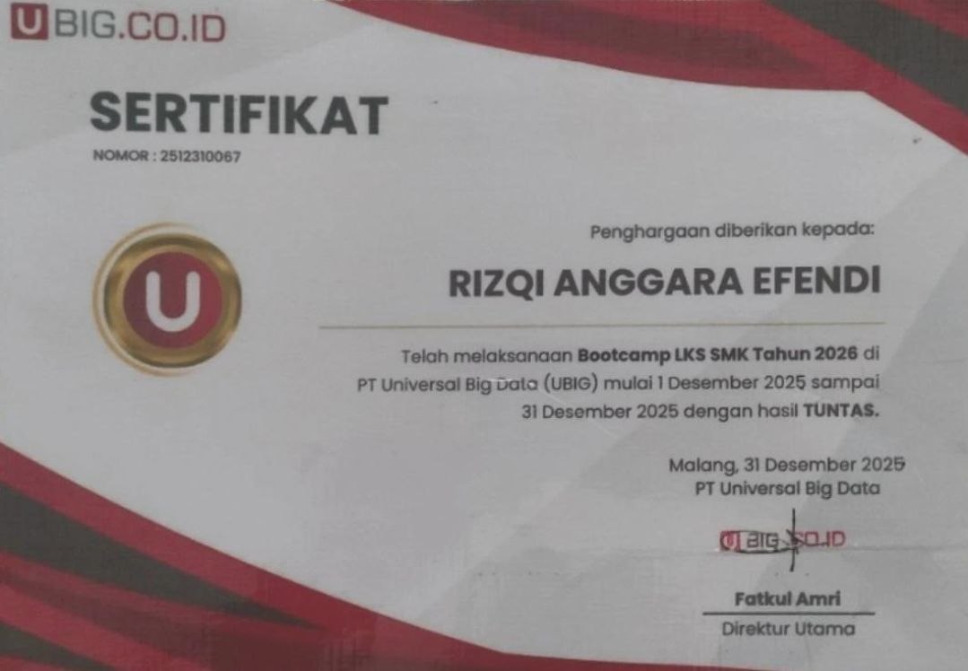 PT UBIG Certificate